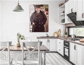 MUSTAFA KEMAL ATATÜRK GÖRSELLİ CAM TABLO 