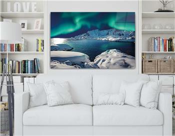 Thema Natur auf bedrucktem Glas