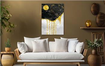 Dikey Sanat Temalı Cam Tablo 297