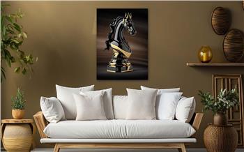 Dikey Sanat Temalı Cam Tablo 328