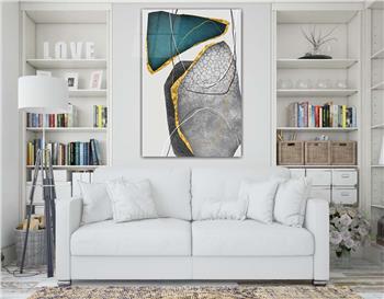 Dikey Sanat Temalı Cam Tablo 299