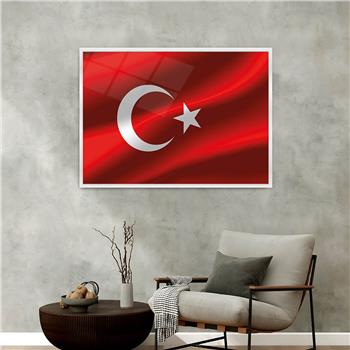Alüminyum Çerçeveli Vatan Temalı Cam Tablo 060