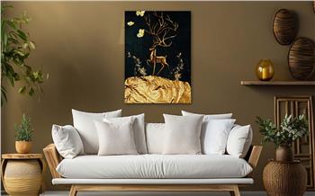 Dikey Sanat Temalı Cam Tablo 288