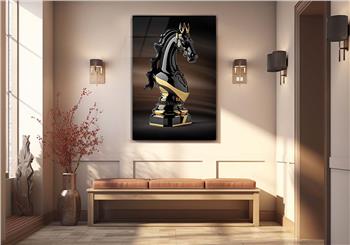 Dikey Sanat Temalı Cam Tablo 328