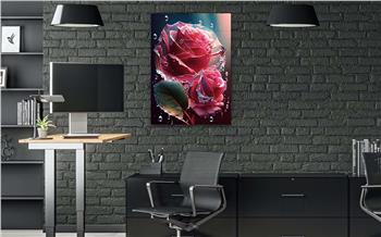 Dikey Doğa Temalı Cam Tablo131