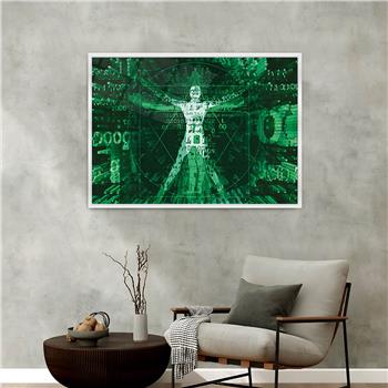 Aluminum-Framed Art-Themed Tempered Glass Wall Art 075
