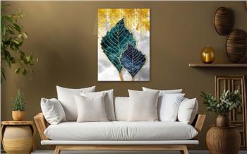 Dikey Sanat Temalı Cam Tablo 333