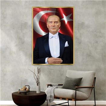 Alüminyum Çerçeveli Vatan Temalı Cam Tablo 077