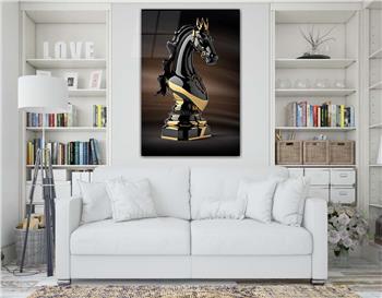 Dikey Sanat Temalı Cam Tablo 328