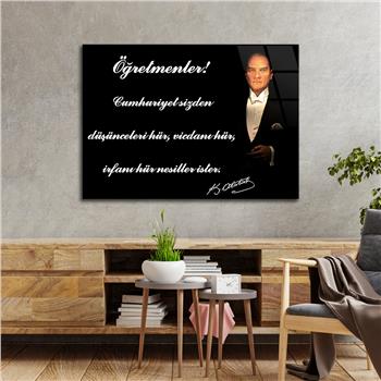 MUSTAFA KEMAL ATATÜRK CAM TABLO 