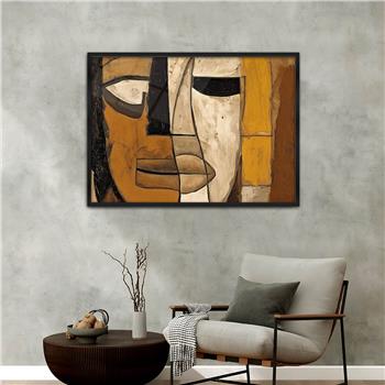 Aluminum-Framed Art-Themed Tempered Glass Wall Art 030