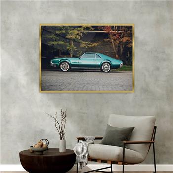Aluminum-Framed Art-Themed Tempered Glass Wall Art 174