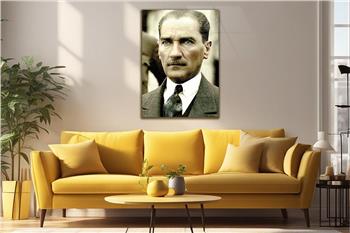 MUSTAFA KEMAL ATATÜRK GÖRSELLİ CAM TABLO