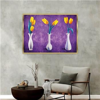 Aluminum-Framed Art-Themed Tempered Glass Wall Art 005