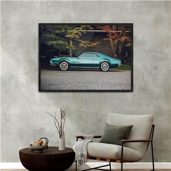 Aluminum-Framed Art-Themed Tempered Glass Wall Art 174