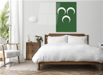 ÜÇ HİLAL GÖRSELLİ CAM TABLO
