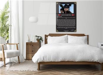 GENÇLİĞE HİTABE YAZILI CAM TABLO