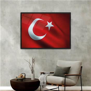 Alüminyum Çerçeveli Vatan Temalı Cam Tablo 091