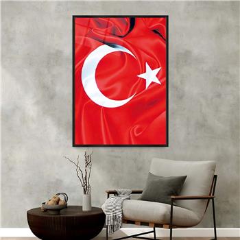 Alüminyum Çerçeveli Vatan Temalı Cam Tablo 096