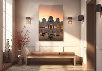ŞEYH ZAYED CAMİİ GÖRSELLİ CAM TABLO