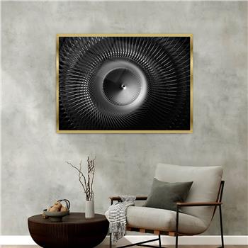 Aluminum-Framed Art-Themed Tempered Glass Wall Art 146