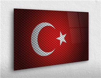 Yatay Vatan Temalı Cam Tablo74