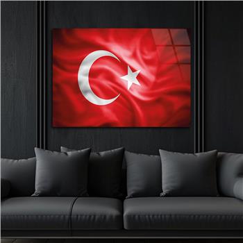 Yatay Vatan Temalı Cam Tablo61