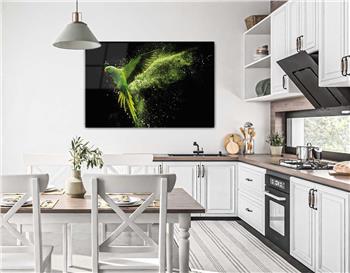 Thema Natur auf bedrucktem Glas