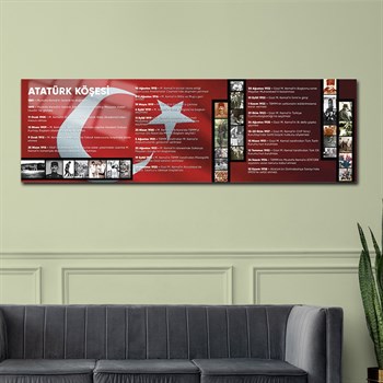 MUSTAFA KEMAL ATATÜRKÜN HAYATINI ANLATAN CAM TABLO
