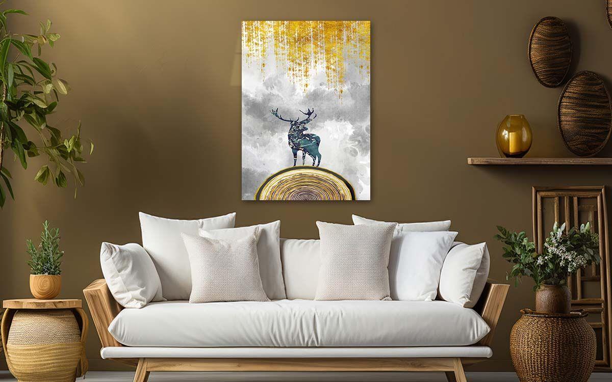 Dikey Sanat Temalı Cam Tablo 332