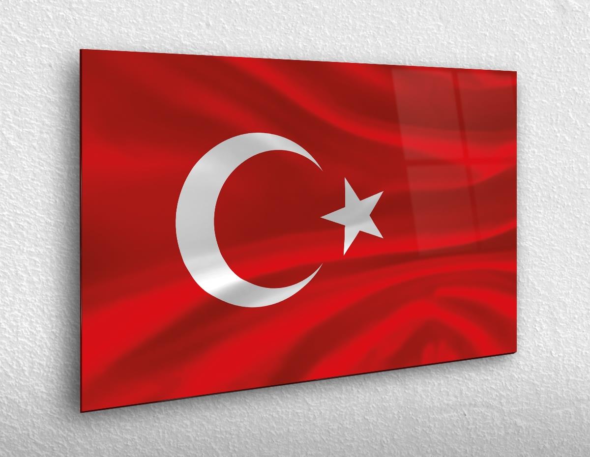 Yatay Vatan Temalı Cam Tablo68