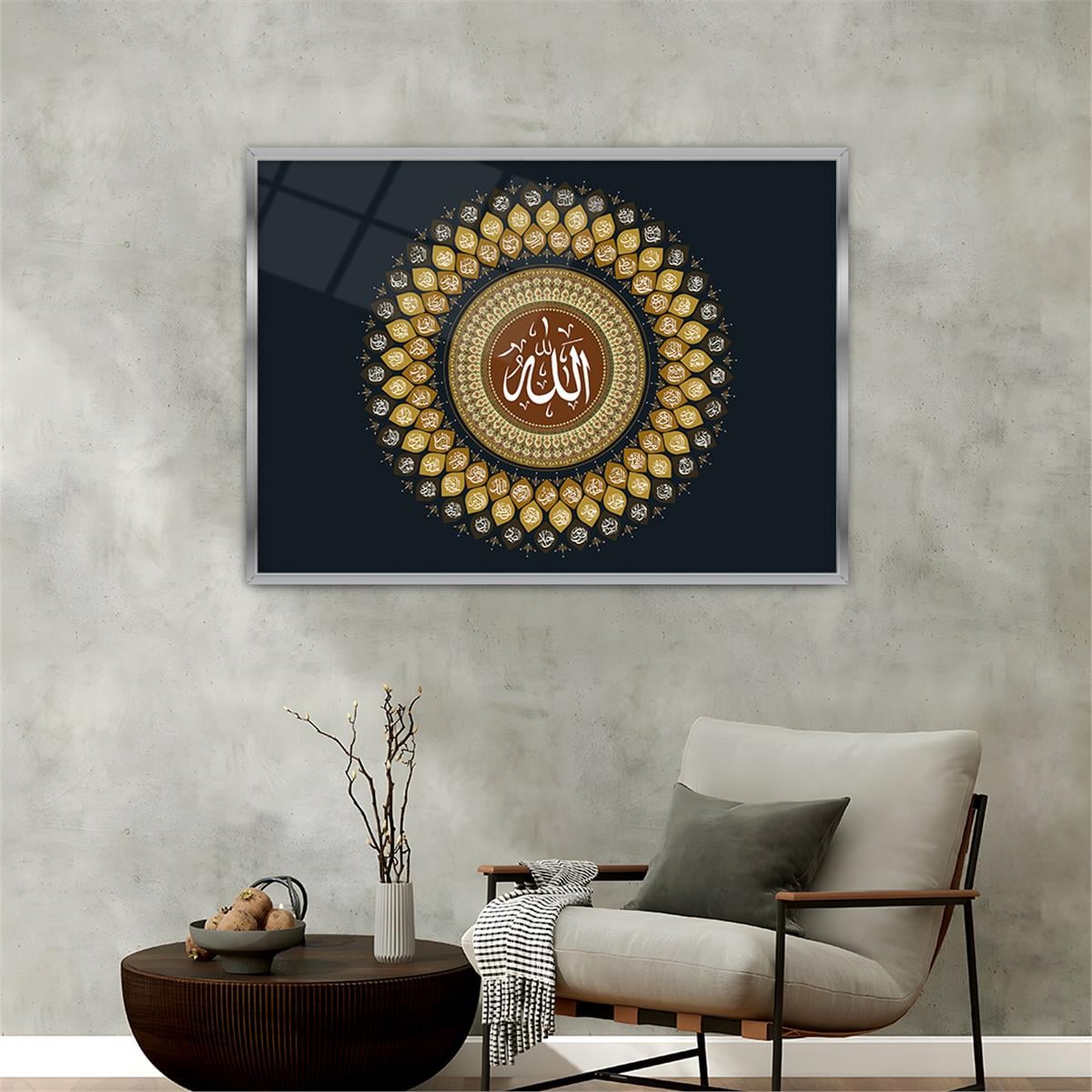 bedrucktes Glas mit Aluminiumrahmen und Religiösen Themen 