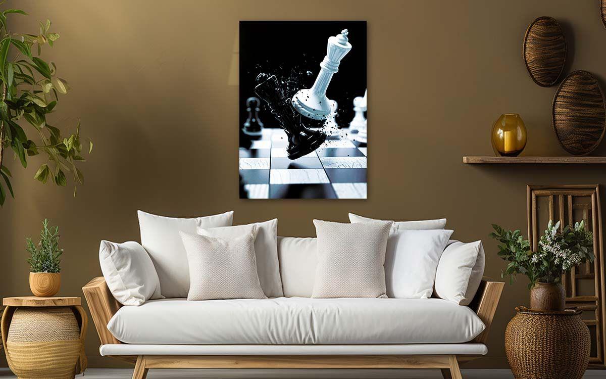 Dikey Sanat Temalı Cam Tablo 324