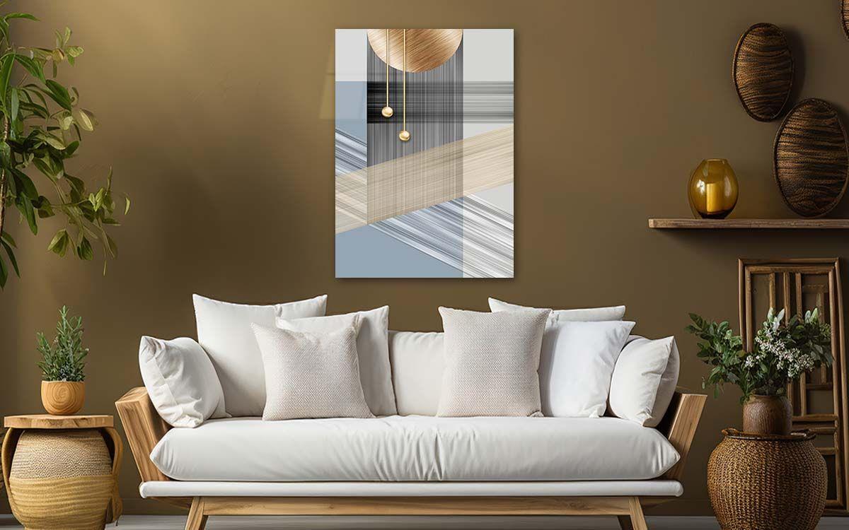Dikey Sanat Temalı Cam Tablo 295