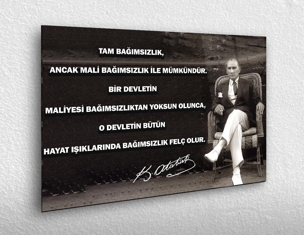 MUSTAFA KEMAL ATATÜRK CAM TABLO 
