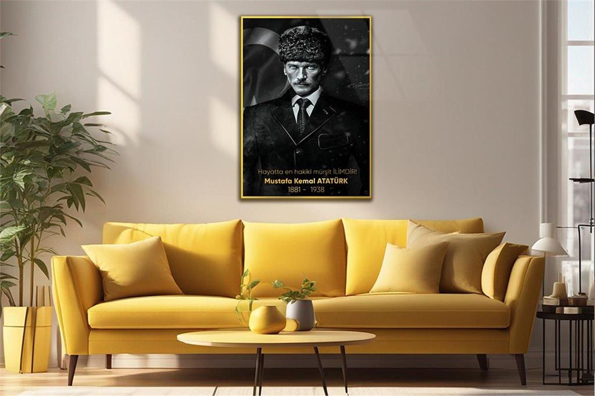 MUSTAFA KEMAL ATATÜRK Tempered Glasss Wall Art