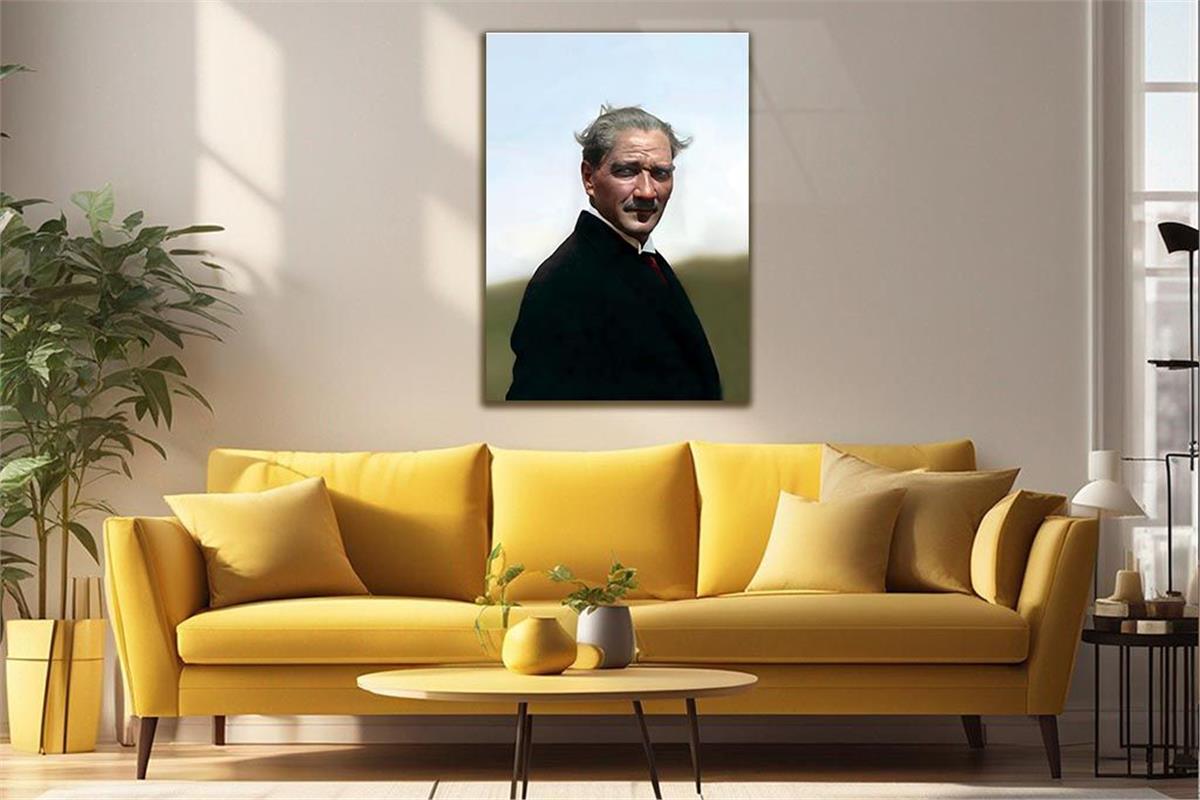 MUSTAFA KEMAL ATATÜRK GÖRSELLİ CAM TABLO