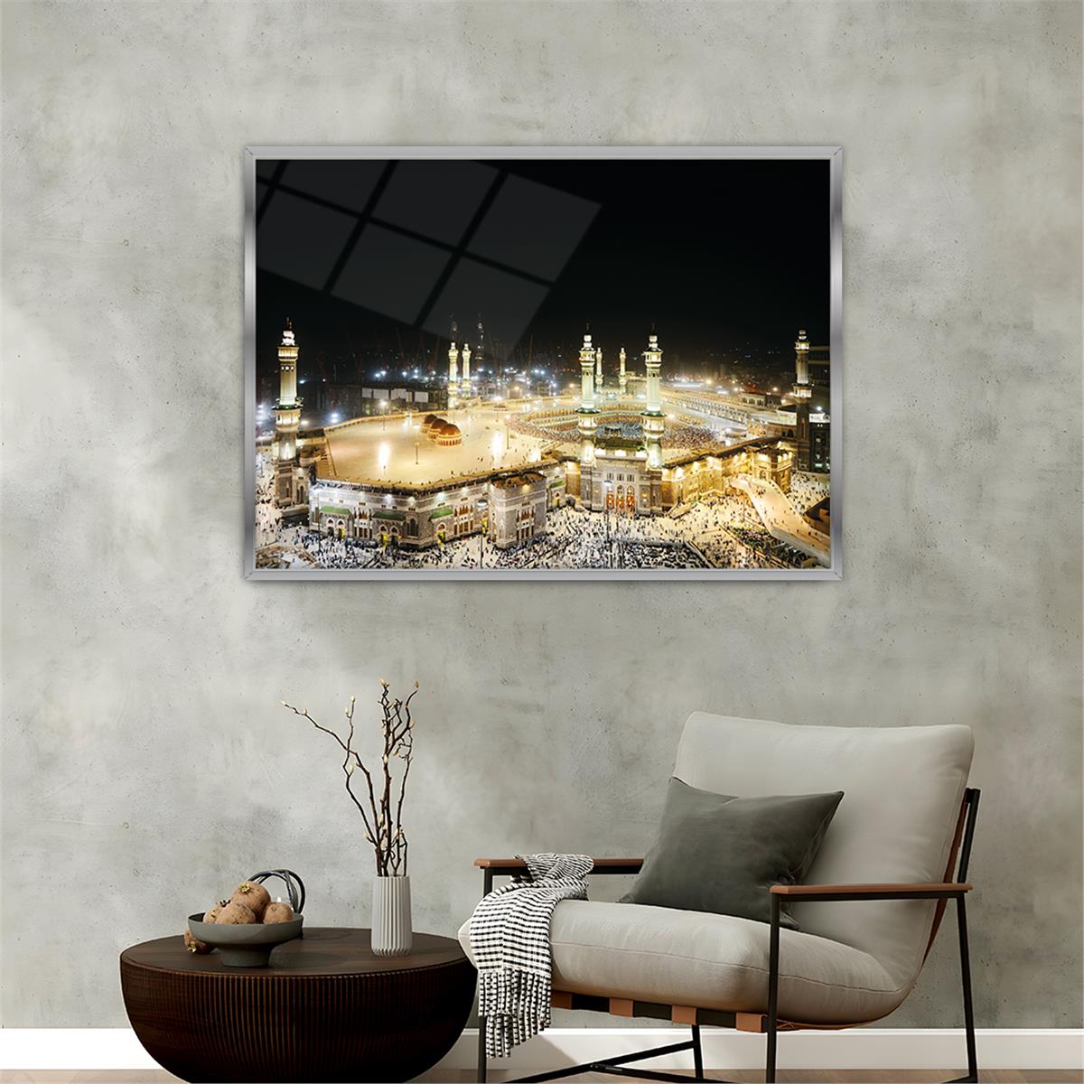 Alüminyum Çerçeveli Dini Temalı Cam Tablo 067
