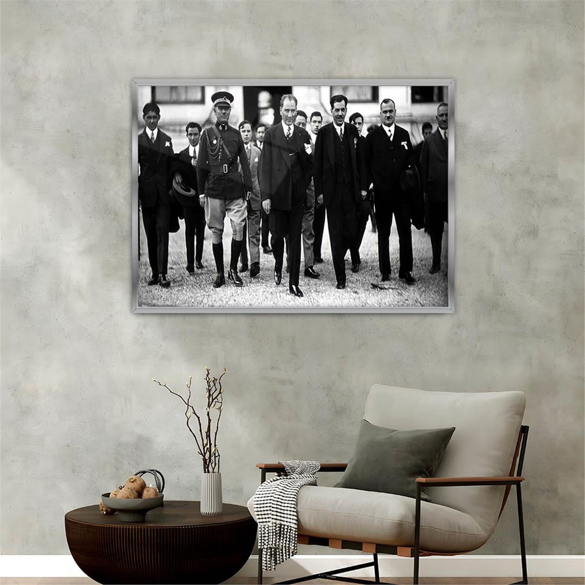 Alüminyum Çerçeveli Vatan Temalı Cam Tablo 054
