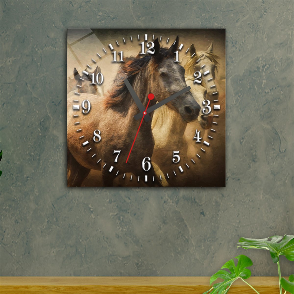 D’horloge en verre sont