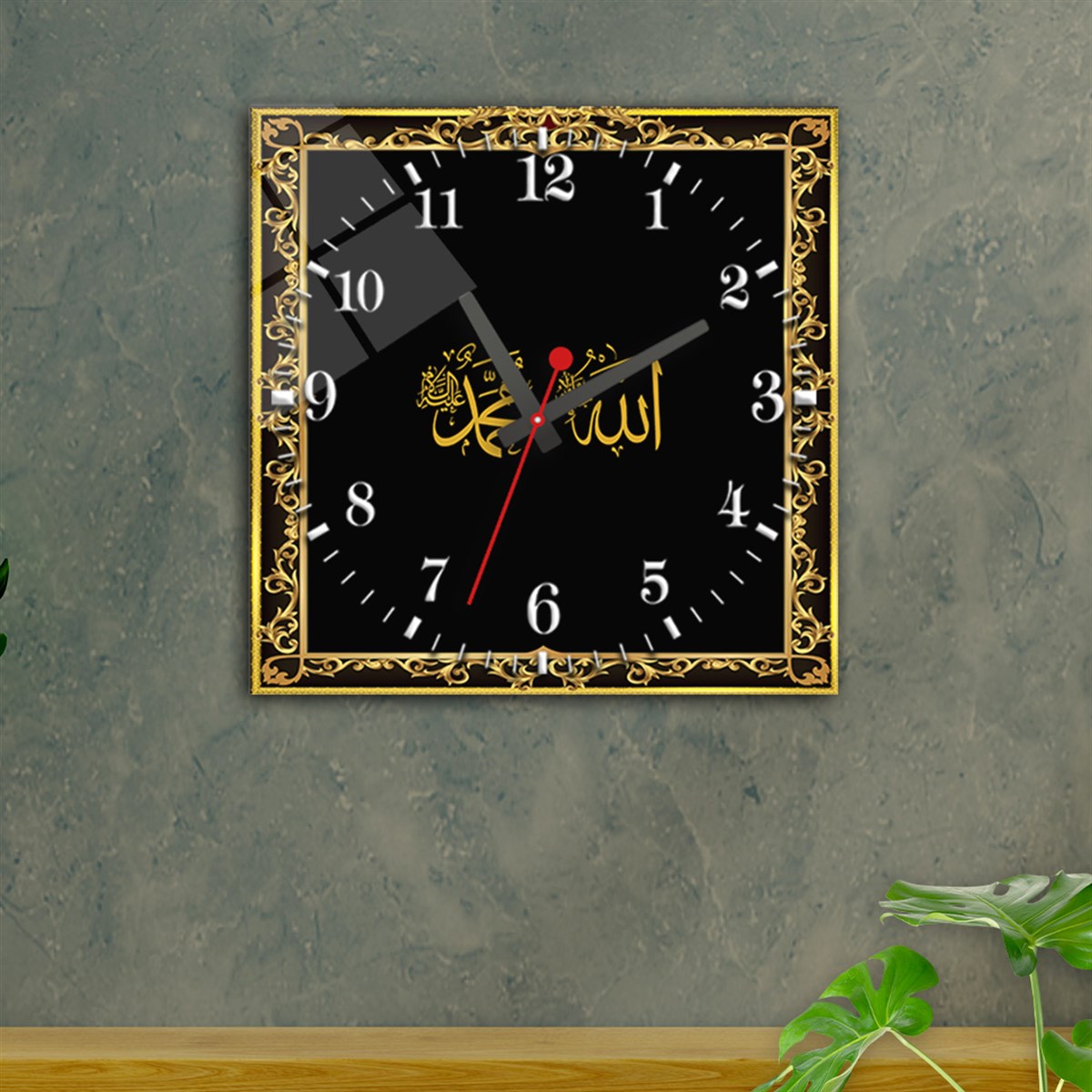 D’horloge en verre sont