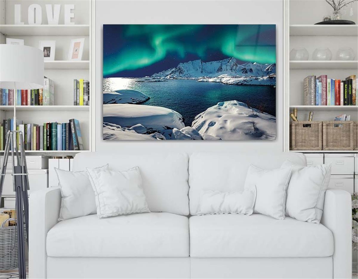 Thema Natur auf bedrucktem Glas