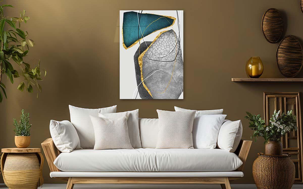 Dikey Sanat Temalı Cam Tablo 299