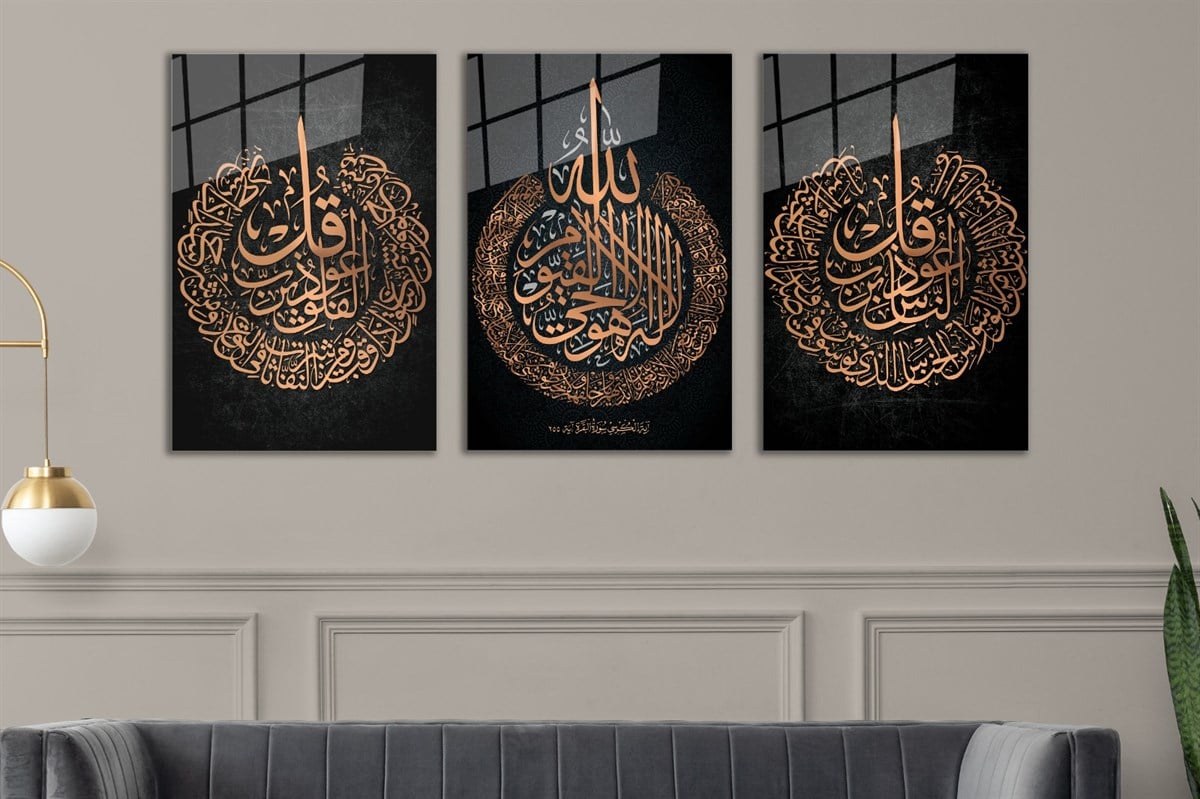 Tempered Glasss Wall Arts Religious-Themed Set