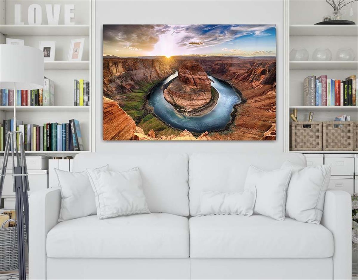 Tempered Glasss Wall Arts Natured-Themed