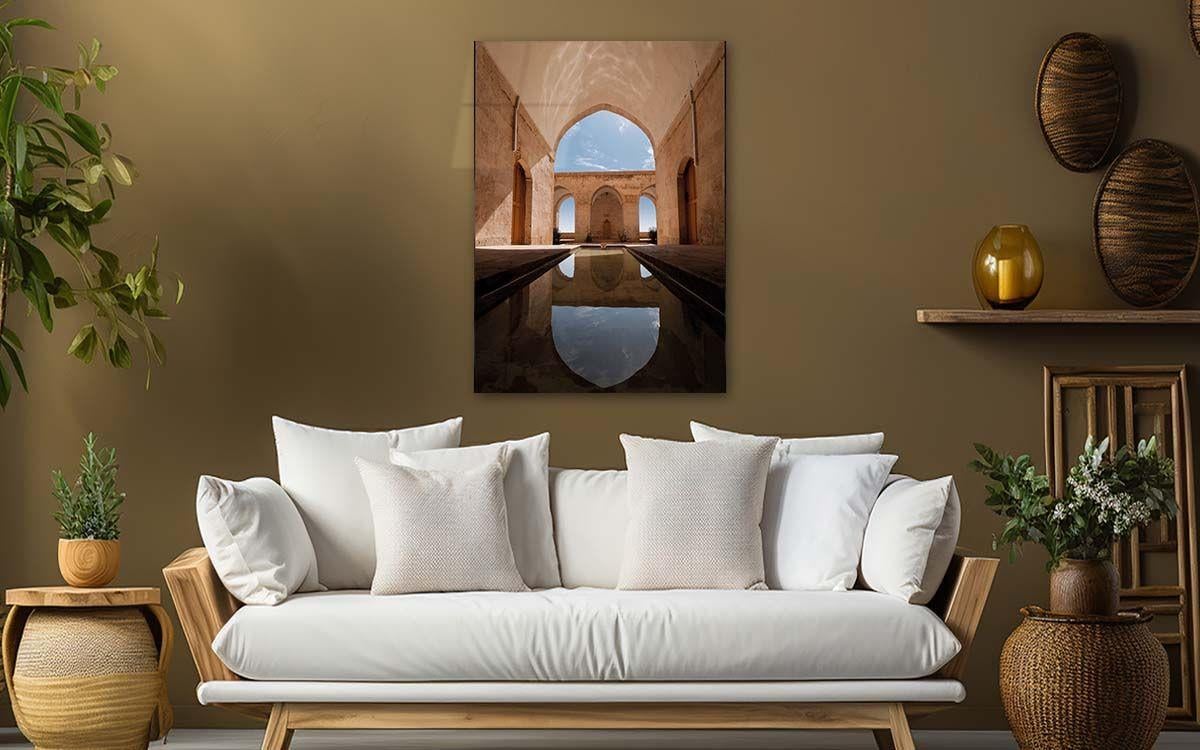 Dikey Sanat Temalı Cam Tablo 329