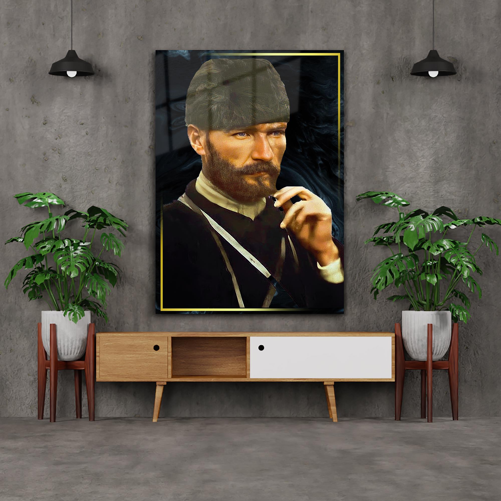 MUSTAFA KEMAL ATATÜRK GÖRSELLİ CAM TABLO