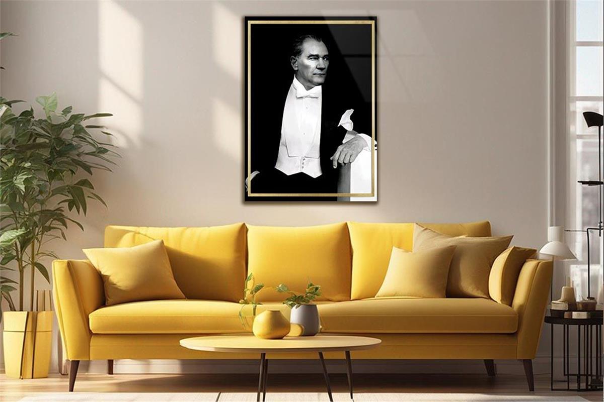 MUSTAFA KEMAL ATATÜRK Tempered Glasss Wall Art
