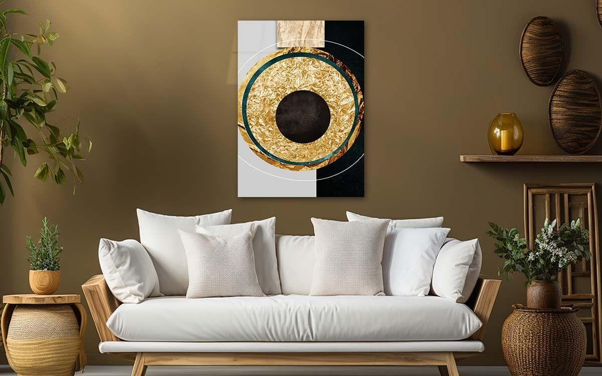 Dikey Sanat Temalı Cam Tablo 289