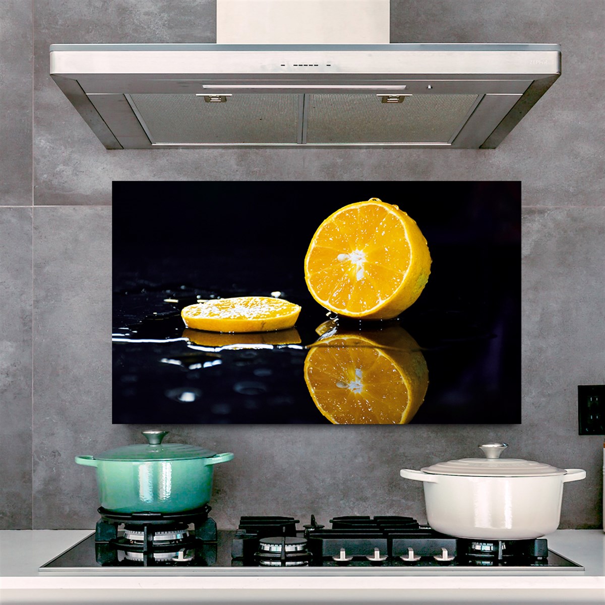 Ocak Arkası Cam Tablo 40x70 cm